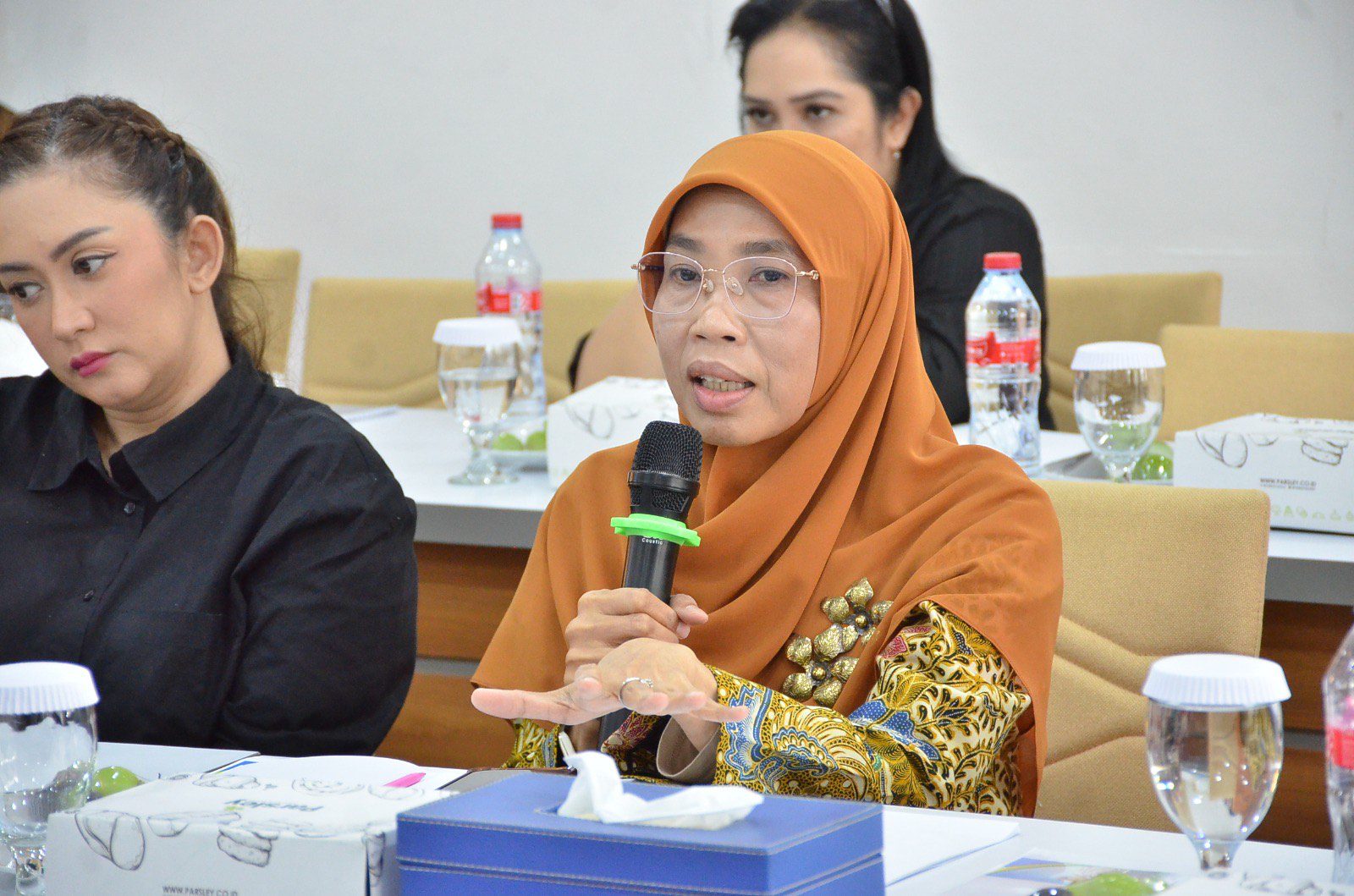 Anggota Komisi IX DPR RI Netty Prasetiyani saat kunjungan kerja Kabupaten Sleman, Kamis (17/7/2025). Foto: Ubed/vel.
