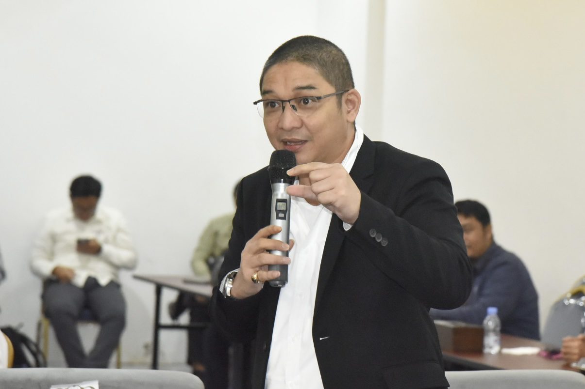 Anggota Komisi VIII DPR RI Sigit Purnomo saat mengikuti Kunjungan Kerja Spesifik Komisi VIII di Kota Tangerang, Provinsi Banten, Rabu (16/7/2025). Foto: Chasbi/vel.