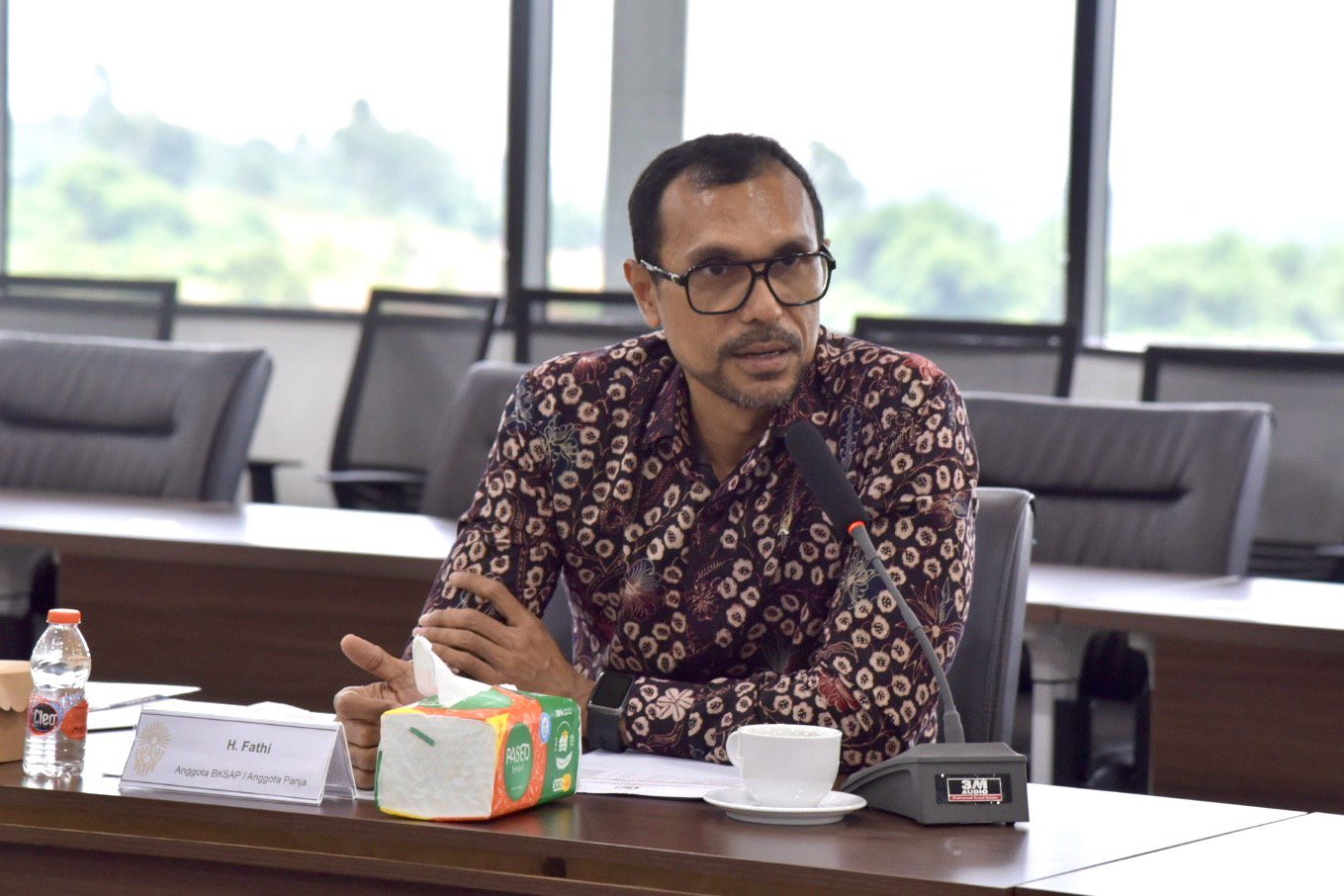 Anggota Panja OGP BKSAP DPR RI Fathi dalam kunjungan kerja Panja OGP BKSAP DPR RI ke IKN, Kalimantan Timur, Kamis (17/7/2025). Foto: Tiara/vel.