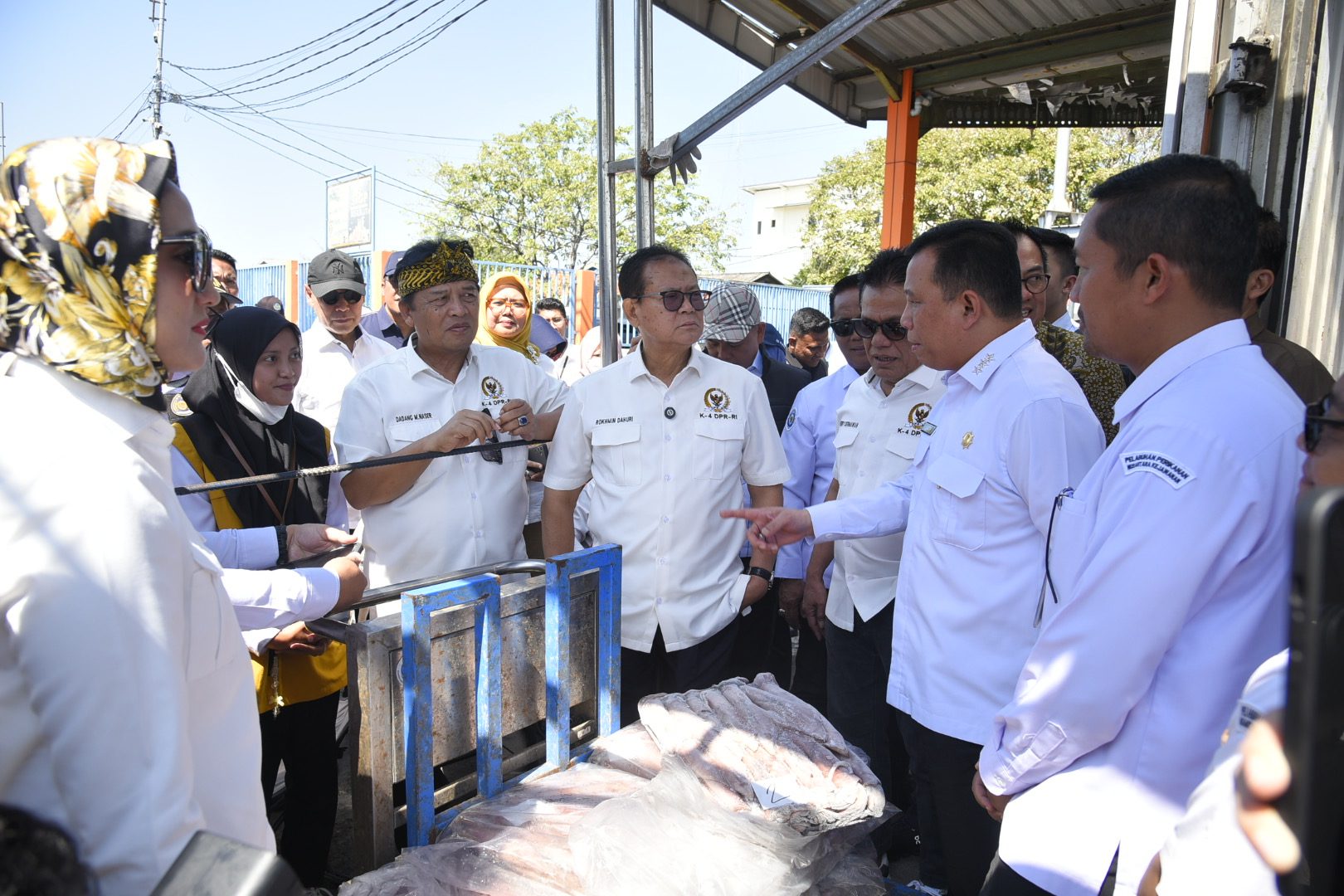 Anggota Komisi IV DPR RI Dadang M. Naser saat kunjungan kerja spesifik Komisi IV di Kota Cirebon, Provinsi Jawa Barat, Senin (21/7/2025). Foto : Chasbi/Andri.