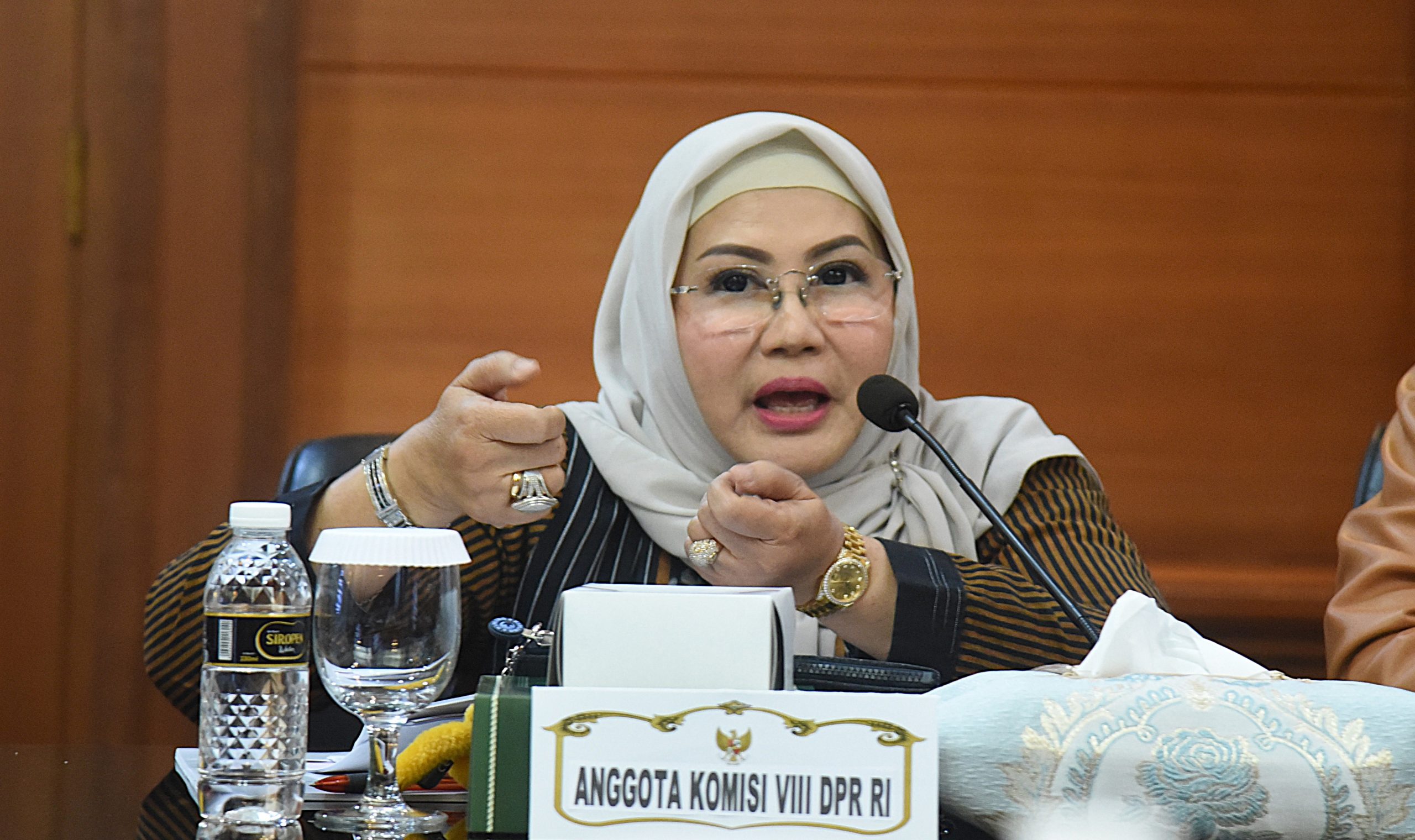 Anggota Komisi VIII DPR RI Inna Amania di Kantor Gubernur Provinsi Jawa Timur, Jumat (25/7/2025). Foto : Hanum/Andri.