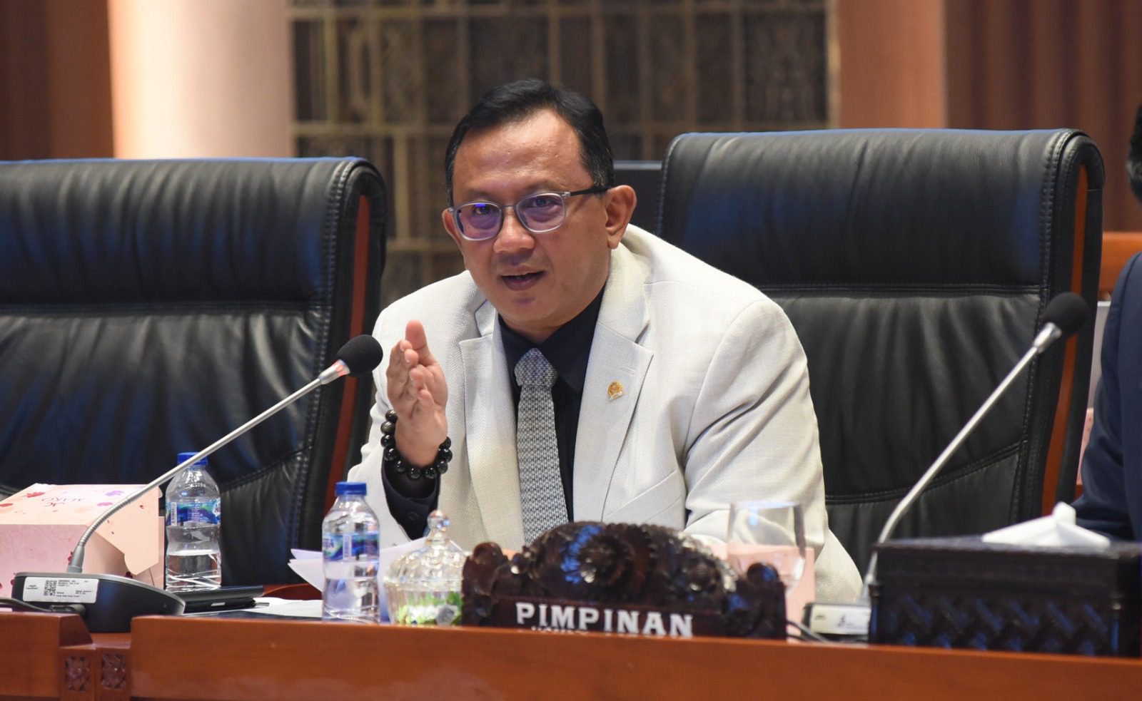 Wakil Ketua Komisi I DPR RI Anton Sukartono Suratto saat Rapat Kerja Komisi I DPR RI dengan Menlu RI Sugiono, Senayan, Jakarta, Senin (30/6/2025). Foto: Arief/vel.