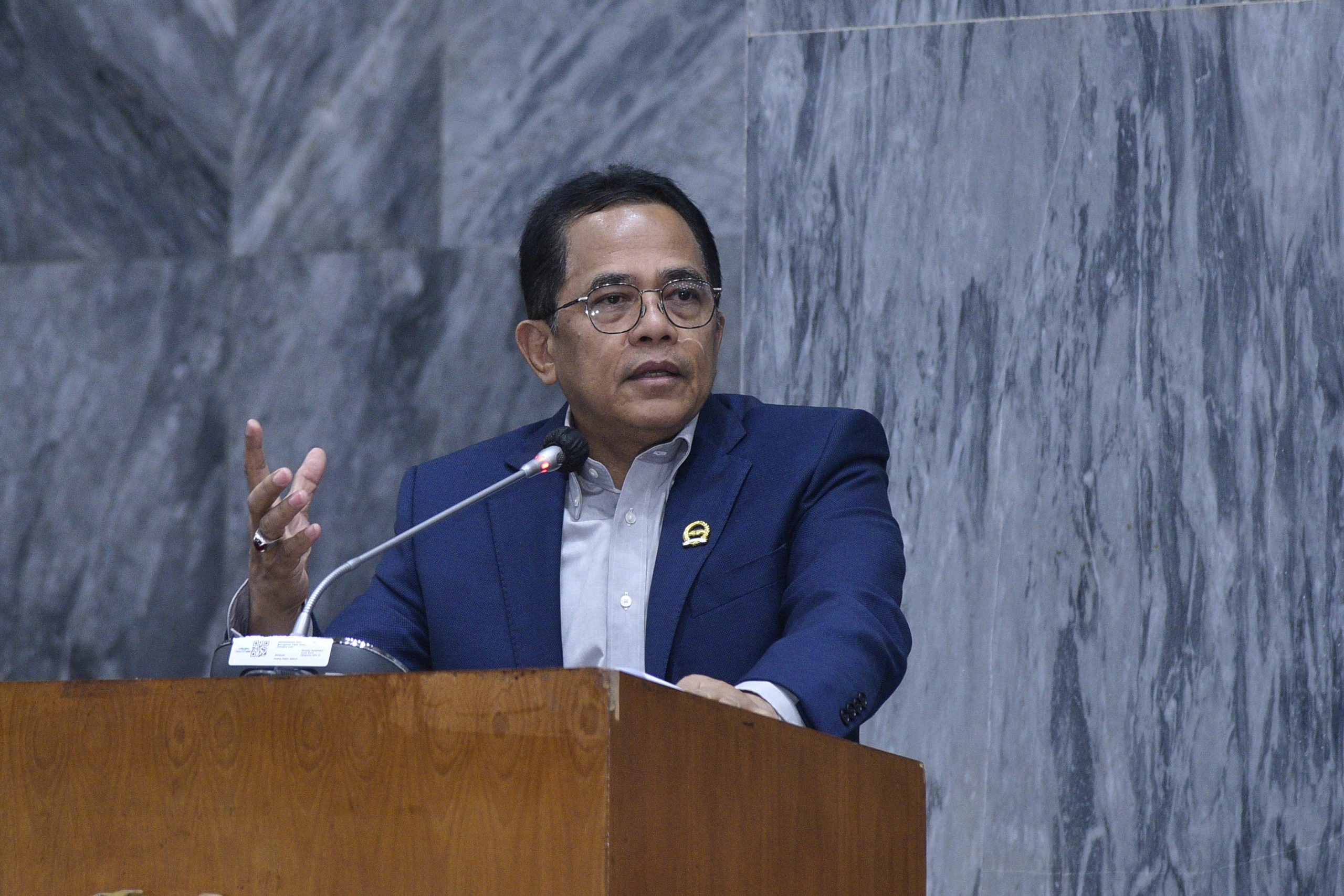 Sekretaris Jenderal DPR RI Indra Iskandar saat rakor persiapan Sidang Tahunan MPR RI, Sidang Bersama DPR RI dan DPD RI di DPR, Jakarta, Jumat, (8/08/2025). Foto : Mu/Andri.