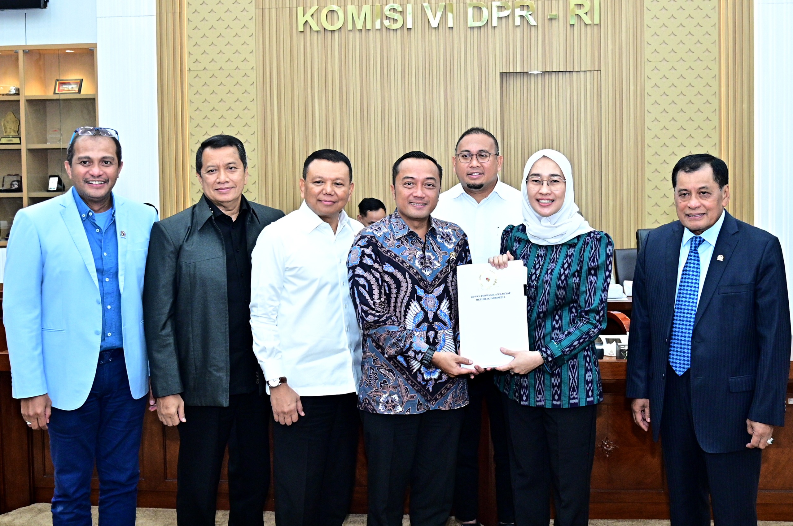 Ketua Komisi VI DPR RI Anggia Erma Rini usai Rapat Kerja Komisi VI DPR RI dengan pemerintah di Gedung Nusantara I, Senayan, Jakarta, Selasa (23/9/2025). Foto: Farhan/vel.