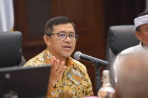 Ketua Badan Aspirasi Masyarakat (BAM) DPR RI, Ahmad Heryawan, saat kunjungan kerja BAM DPR RI di Kabupaten Bandung, Jawa Barat, Selasa (23/09/2025). Foto: Singgih/vel.