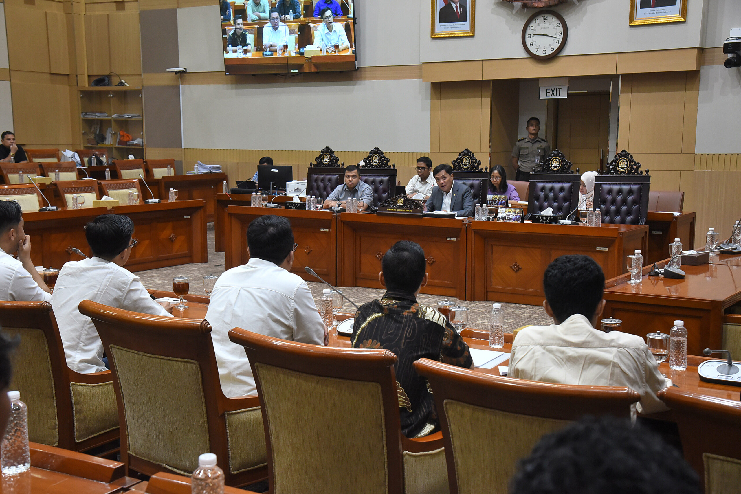 Ketua Komisi III DPR RI Habiburokhman dalam RDPU bersama Aliansi Mahasiswa Nusantara yang diselenggarakan di Gedung Nusantara II, DPR RI, Senayan, Jakarta, Rabu (15/10/2025). Foto: Dep/vel.
