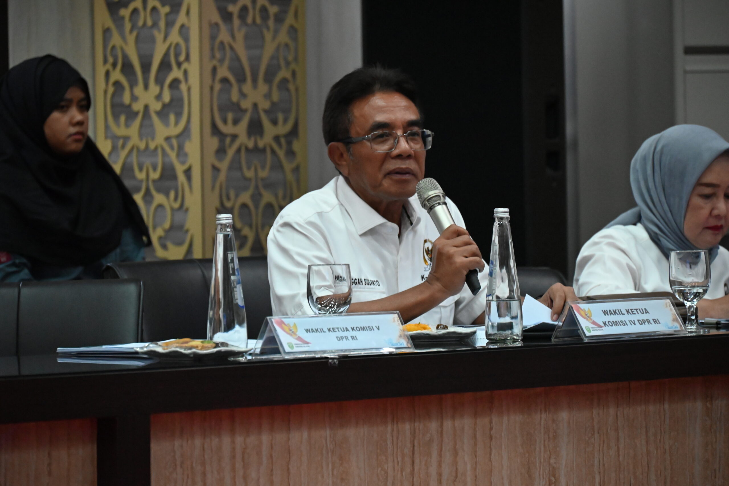Wakil Ketua Komisi IV DPR RI Panggah Susanto dalam Kunjungan Kerja Gabungan DPR RI ke Kantor Gubernur Provinsi Sumatera Selatan, Kota Palembang, Sumatera Selatan, Rabu (15/10/2025). Foto: Saum/vel.