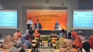 Anggota Komisi X DPR RI Abdul Fikri Faqih saat menggelar Sosialisasi Sensus Ekonomi 2026 bersama Badan Pusat Statistik (BPS) RI di Kota Tegal, Senin (20/10/2025). Foto: Ist/vel.