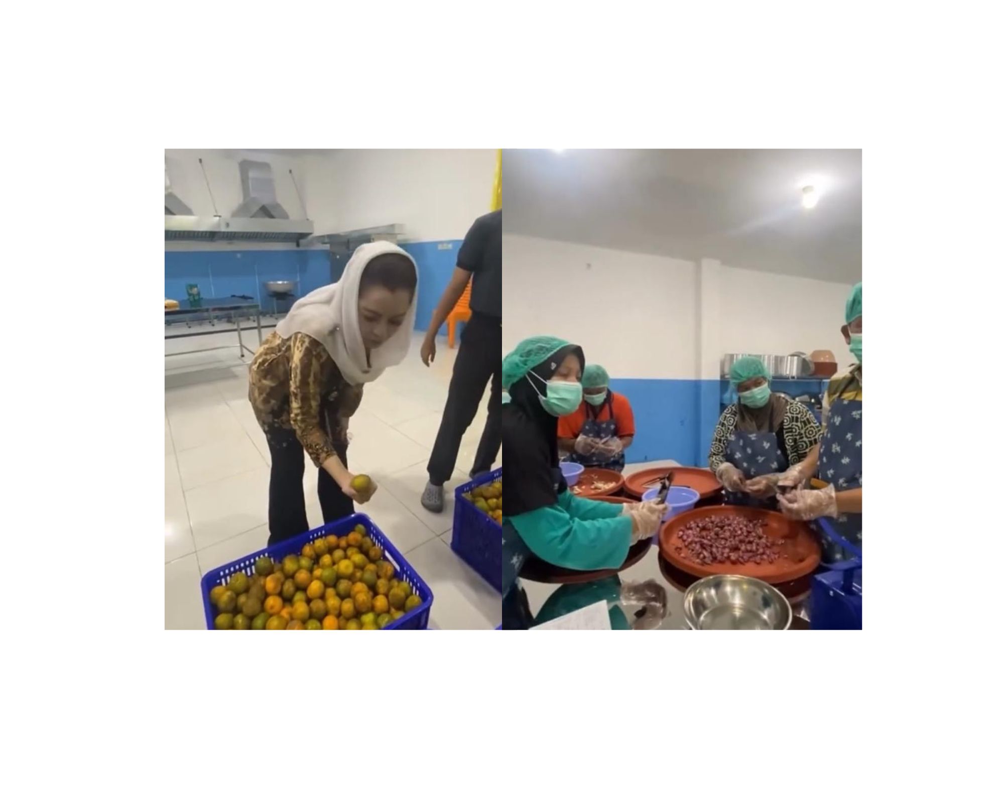 Anggota DPR RI, Novita Wijayanti, saat meninjau sejumlah dapur penyedia makan bergizi gratis (MBG) di Dapilnya, Kabupaten Cilacap dan Banyumas. Foto: Ist/vel.