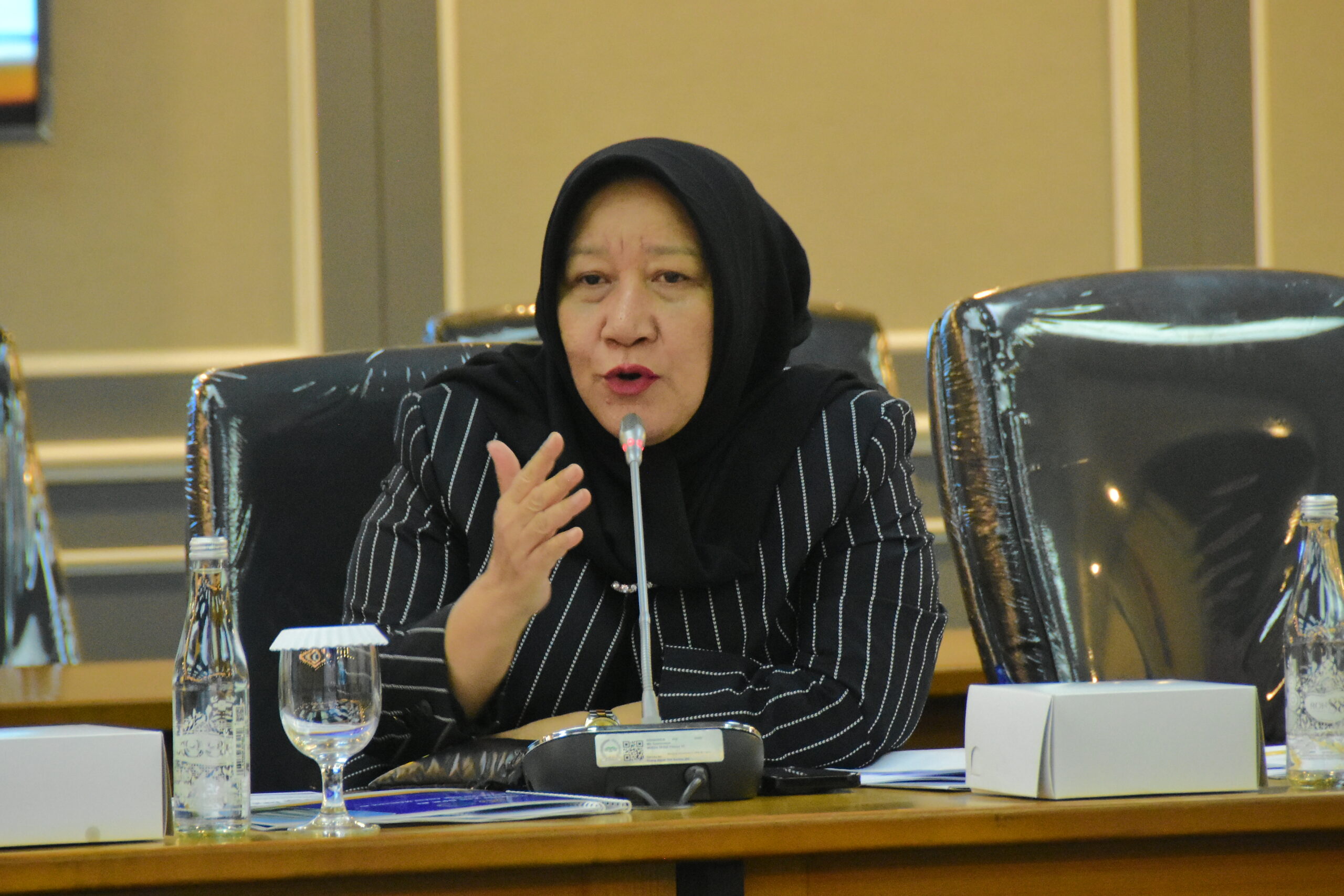 Anggota Komisi XIII DPR RI Siti Aisyah dalam Rapat Kerja Komisi XIII di Gedung Nusantara II, DPR RI, Senayan, Jakarta, Senin (29/9/2025). Foto: Runi/vel.
