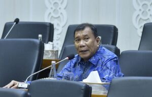 Anggota Komisi VIII DPR RI Ashari Tambunan dalam RDPU Badan Legislasi DPR RI bersama Perkumpulan Guru Madrasah Mandiri di Kompleks Parlemen, DPR RI, Senayan, Jakarta, Selasa (30/9/2025). Foto : Munchen/Andri.