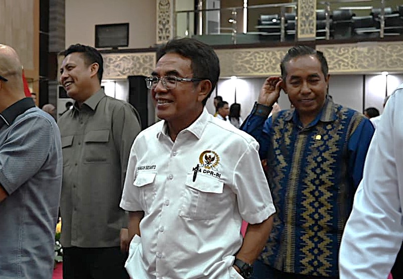Wakil Ketua Komisi IV DPR RI Panggah Susanto saat agenda peninjauan kerja lapangan gabungan DPR ke Kabupaten Banyuasin, Sumatera Selatan, Rabu (15/10/2025). Foto : Saum/Andri.