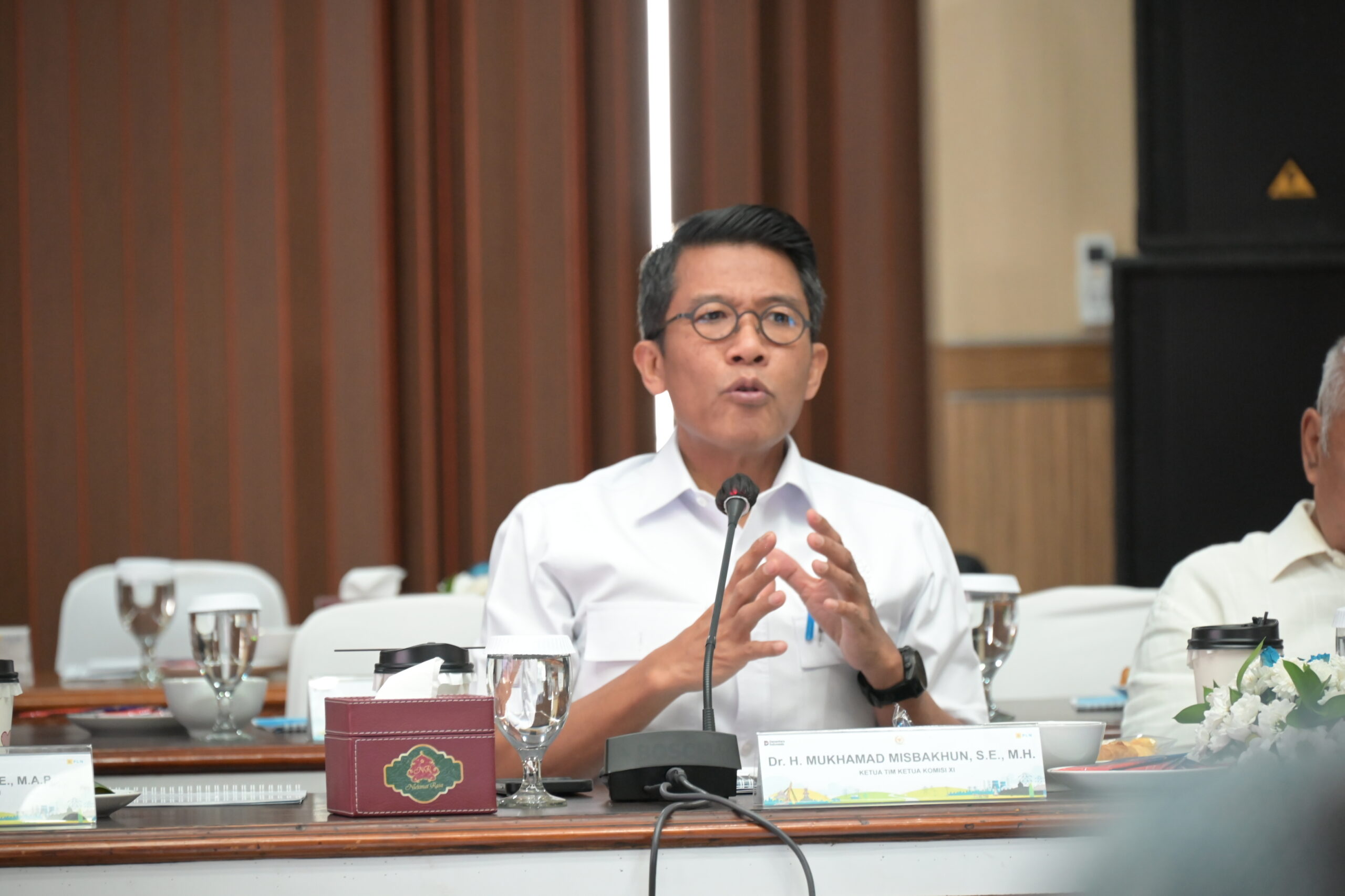 Ketua Komisi XI DPR RI Misbakhun dalam Kunjungan Kerja Komisi XI DPRI ke PT PLN UP3 Surakarta di Kota Solo, Provinsi Jawa Tengah, Jumat (3/10/2025). Foto: Saum/vel