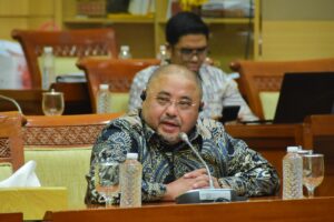 Anggota Komisi III DPR RI Habib Aboe Bakar Alhabsyi saat menerima aspirasi dari SPSI PT DABN, di Gedung Nusantara II, Senayan, Jakarta, Kamis (2/10/2025). Foto : Runi/Andri.