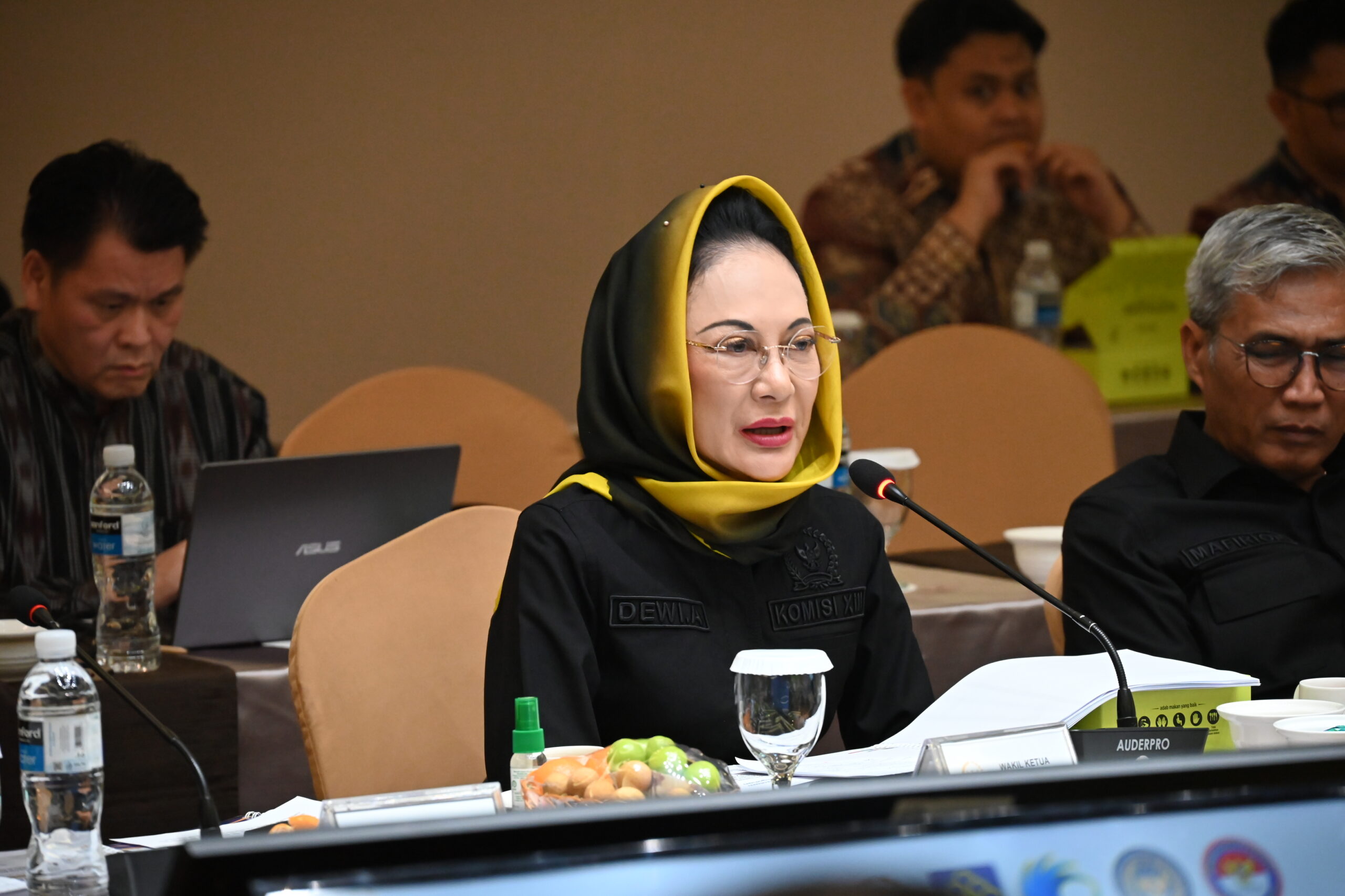 Wakil Ketua Komisi XIII DPR RI, Dewi Asmara, saat kunjungan kerja reses Komisi XIII DPR RI di Batam, Kepulauan Riau, Jumat (3/10/2025). Foto: Hira/vel.