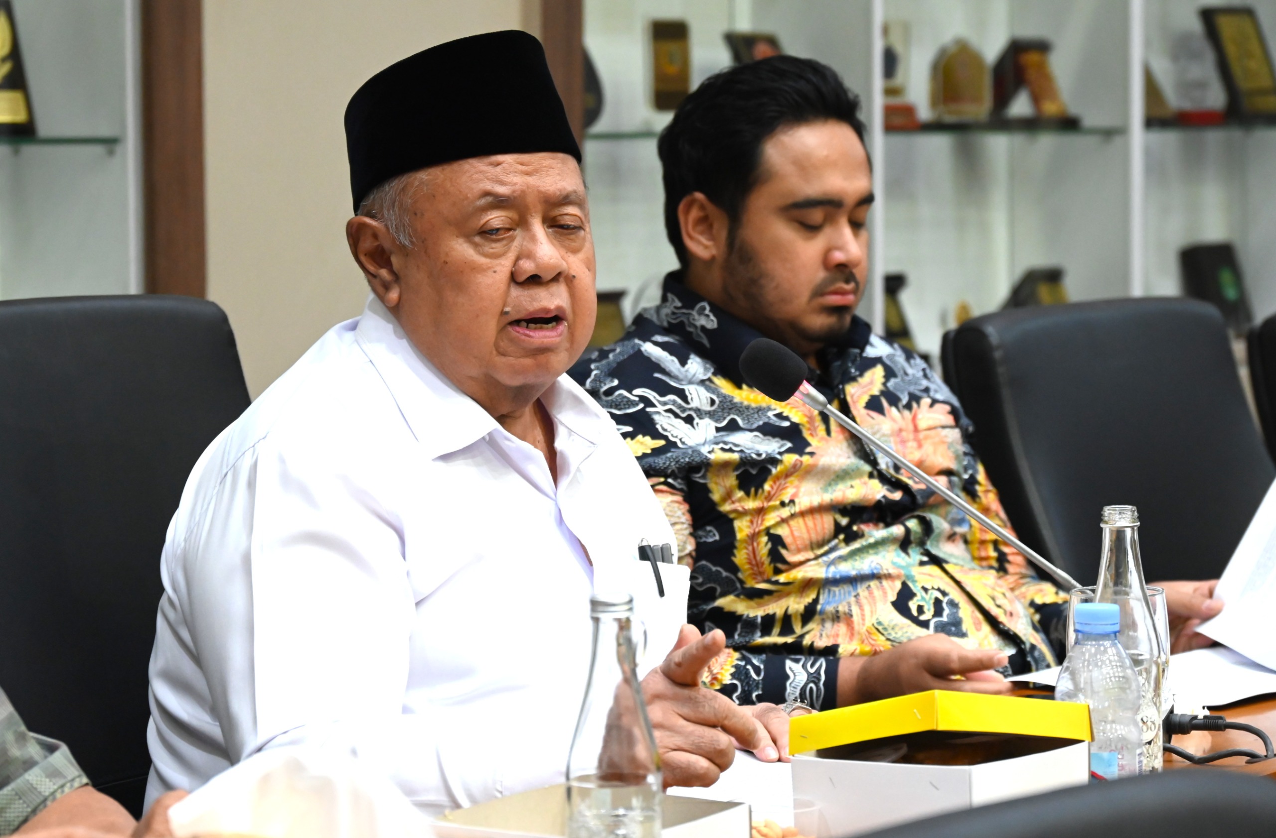 Anggota Badan Legislasi DPR RI Habib Syarief Muhammad saat mengikuti rapat pleno Baleg DPR RI di Kompleks Parlemen, Senayan, Jakarta, Rabu (5/11/2025). Foto: Geraldi/vel.