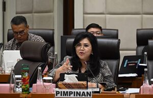 Wakil Ketua Komisi VII Evita Nursanty dalam RDP dengan Plt. Kepala BSN RI Y Kristianto Widiwardono di Nusantara I, Senayan, Jakarta, Senin (24/11/2025). Foto : Mahendra/Andri.