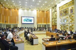 Komisi IV DPR RI saat menggelar Rapat Audiensi dengan Forum Penyelamatan Hutan Jawa di Gedung Nusantara, Senayan, Jakarta, Senin (10/11/2025). Foto: Oji/vel.