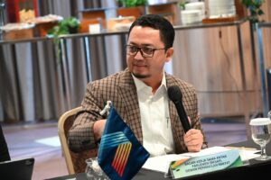 Ketua BKSAP DPR RI, Syahrul Aidi Maazat dalam National FGD on ASEAN Guidelines on Promoting Responsible Investment in Food, Agriculture, and Forestry (ASEAN-RAI) di Bogor, Jawa Barat, Rabu (26/11/2025). Foto : We/Andri.