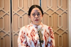 Ketua DPR RI Puan Maharani saat konferensi pers kepada awak media di Gedung DPR, Kompleks Parlemen, Senayan, Jakarta, Selasa, (18/11/2025). Foto: Mahendra/vel.