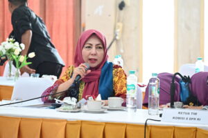 Wakil Ketua Komisi X DPR RI Himmatul Aliyah saat mengikuti Kunjungan Kerja Spesifik Komisi X DPR ke Balai Guru dan Tenaga Pendidikan (BGTK), Kota Banjarbaru, Provinsi Kalimantan Selatan, Rabu (19/11/2025). Foto: Saum/vel.