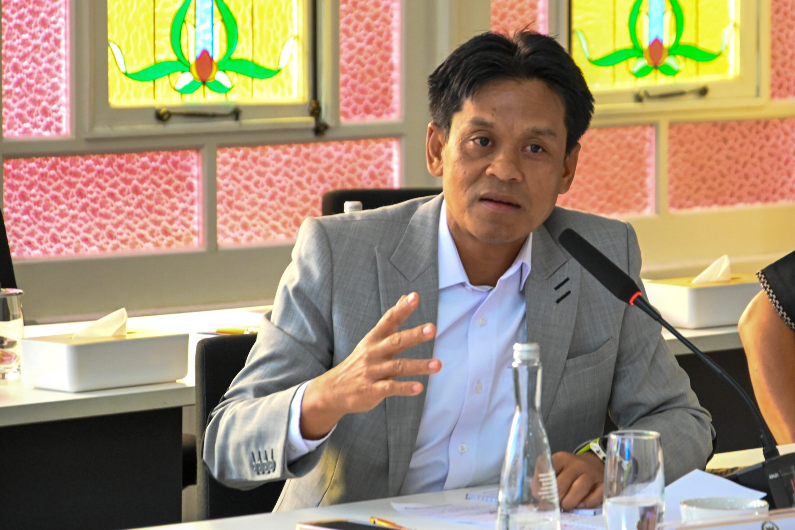 Anggota Komisi XI Didik Haryadi dalam kunjungan kerja spesifik ke Kantor OJK Semarang, Provinsi Jawa Tengah, Sabtu (8/11/2025). Foto : Ndy/Andri