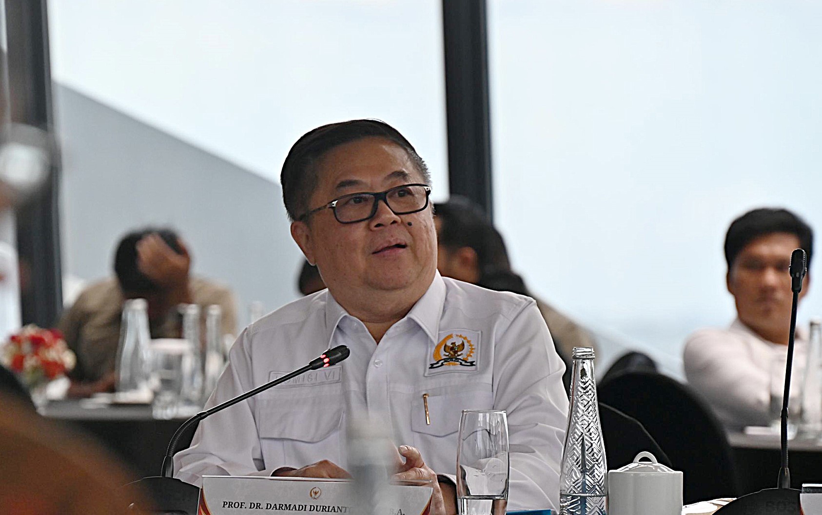 Anggota Komisi VI DPR RI, Darmadi Durianto di sela Kunjungan Kerja Spesifik Komisi VI di Tangerang Selatan, Banten, Jumat (7/11/2025). Foto : Uch/Andri.