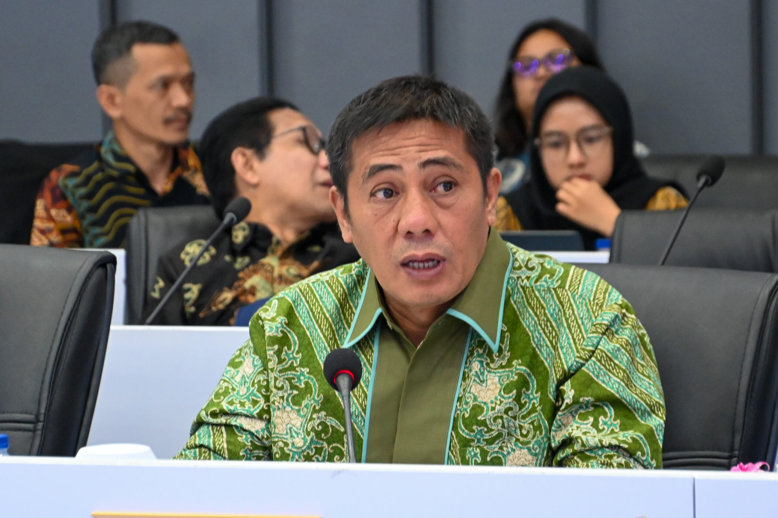 Anggota Komisi I DPR RI Syamsu Rizal di sela-sela Kunjungan Kerja Spesifik Komisi I ke Kodam VI/Mulawarman, Balikpapan, Kalimantan Timur, Rabu (12/11/2025). Foto : Ndy/Andri