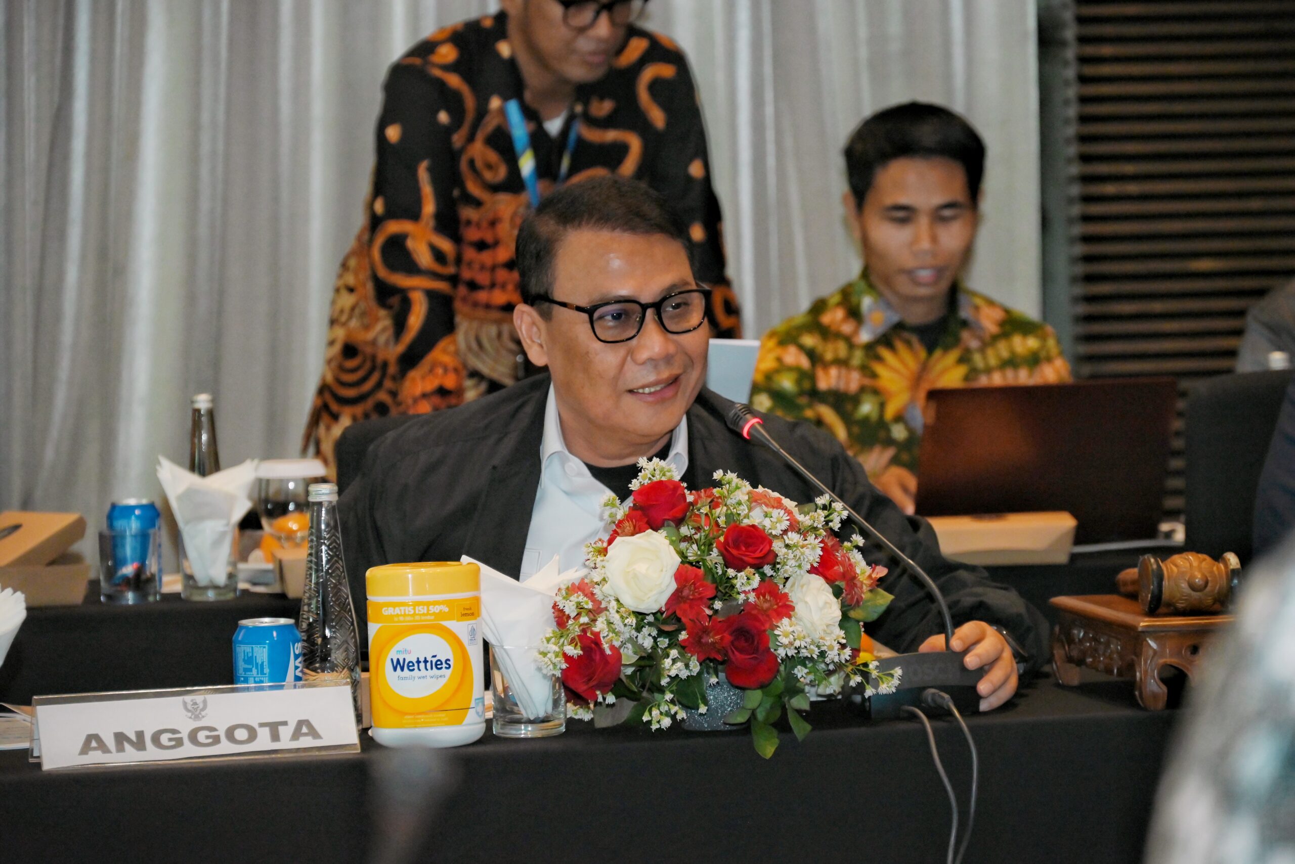 Anggota Komisi XIII DPR RI Ahmad Basarah saat mengikuti Kunjungan Kerja Spesifik Komisi XIII DPR RI dengan Kementerian HAM Kanwil Jawa Timur, Rabu (12/11/2025). Foto: Tari/vel.