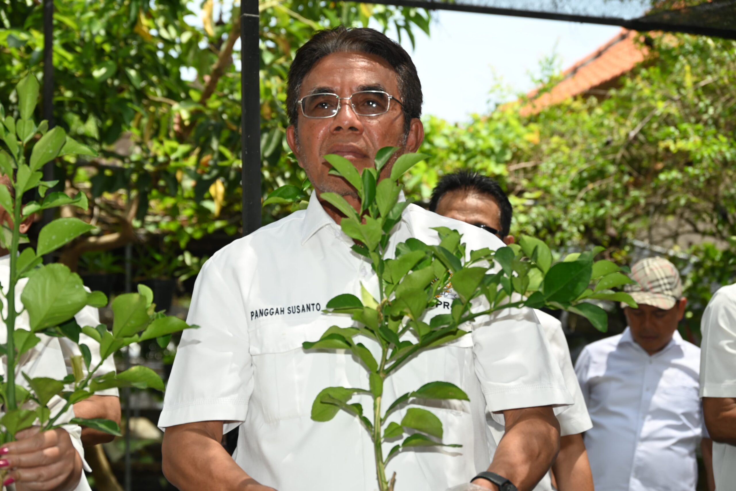 Wakil Ketua Komisi IV DPR RI, Panggah Susanto, usai melakukan penanaman pohon dalam Kunjungan Kerja Komisi IV DPR RI ke Provinsi Bali, Jumat (21/11/2025). Foto: Eko/vel.