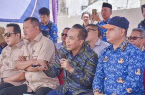 Anggota Komisi V DPR RI Mori Hanafi di sela kunjungan kerja Komisi V DPR RI ke Kantor Bupati Indramayu, Senin (10/11/2025). Foto : Ais/Andri.