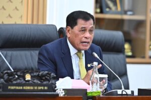 Wakil Ketua Komisi VI DPR RI Nurdin Halid saat mengikuti Rapat Kerja bersama Kementerian Koperasi serta RDP dengan PT Agrinas Panhan Nusantara di Gedung Nusantara I, Senayan, Jakarta, Selasa (18/11/2025). Foto: Farhan/vel.