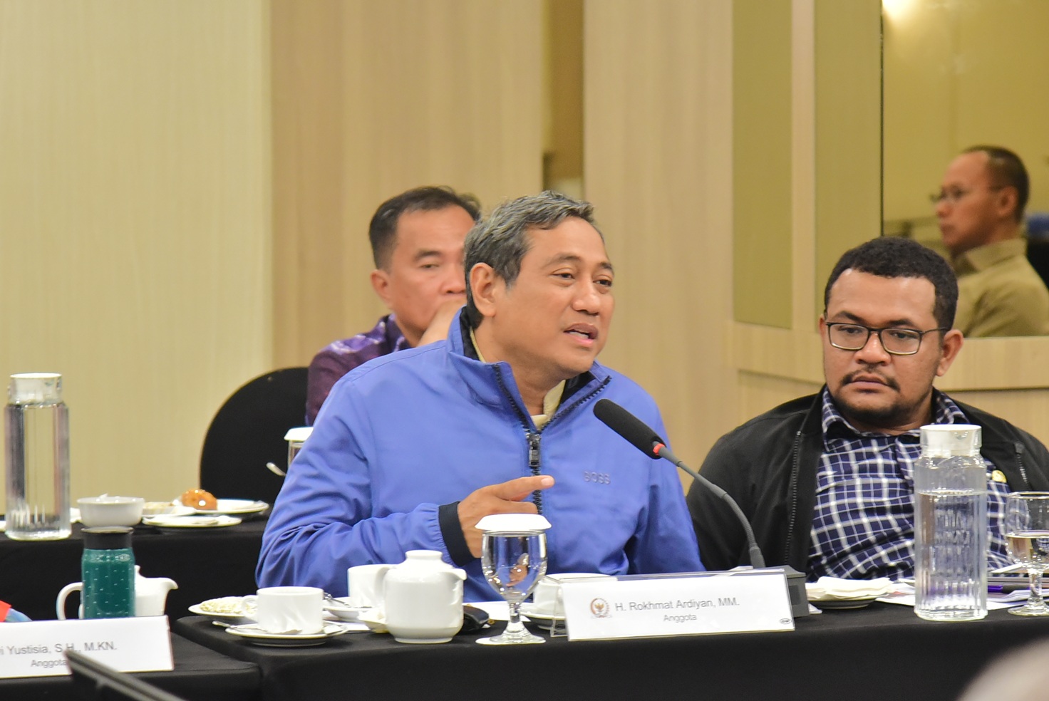 Anggota Komisi XII DPR RI, Rokhmat Ardiyan, saat mengikuti Kunjungan Kerja Spesifik Komisi XII DPR RI ke Palembang, Sumatera Selatan, Jumat (21/11/2025). Foto: Eki/vel.