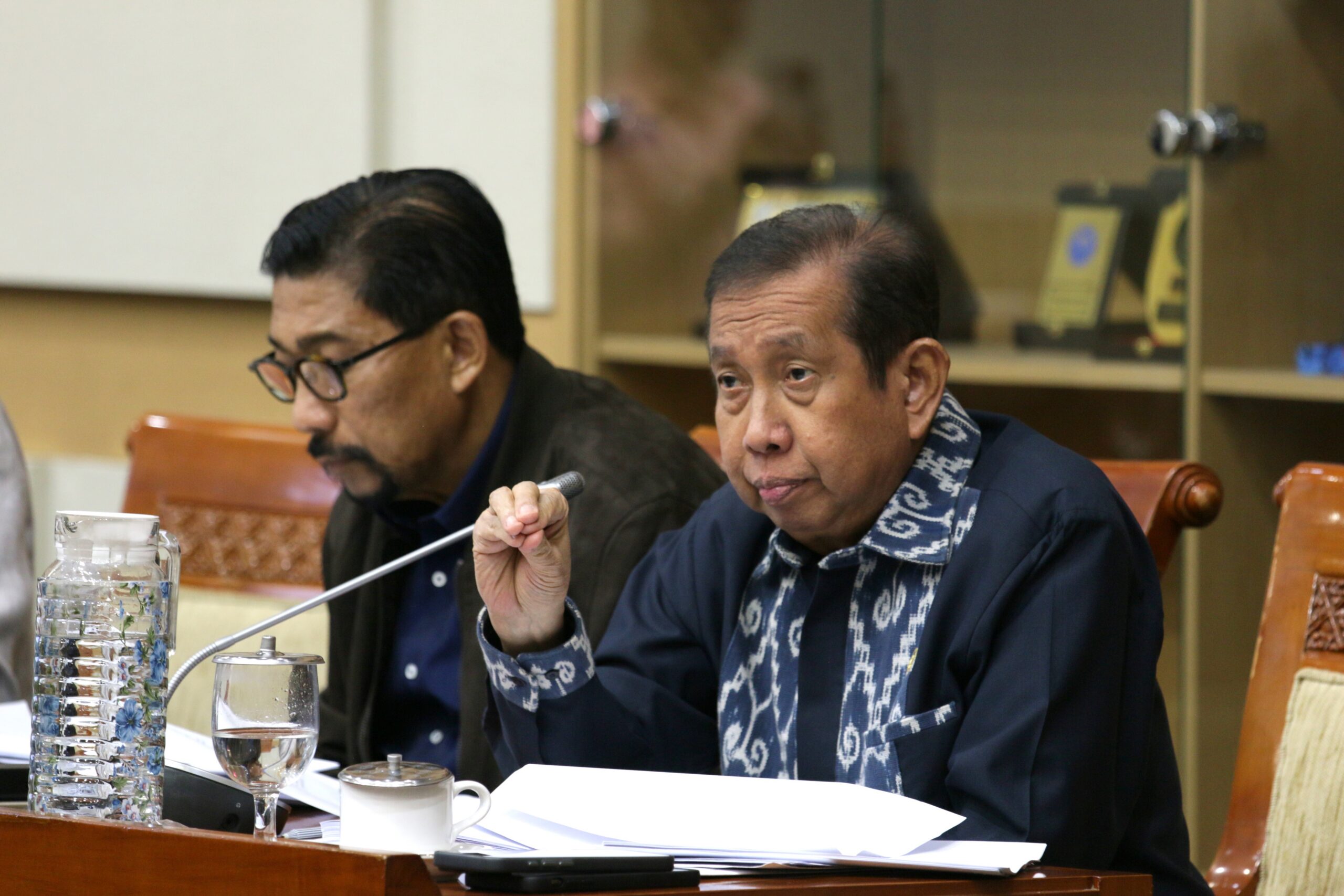 Anggota Komisi III DPR RI, Safaruddin dalam rapat Panja yang membahas pencermatan klaster-klaster pasal RUU KUHAP di Gedung Nusantara I, Senayan, Jakarta, Kamis (13/11). Foto : Faiz/Andri