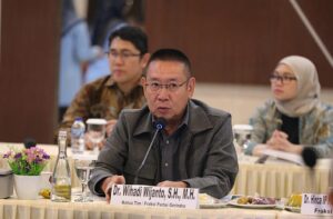 Tim Kunker Banggar DPR RI dipimpin Wakil Ketua Banggar DPR RI Wihadi Wijanto saat memimpin pertemuan di Provinsi Sumatera Utara, Rabu (12/11/2025). Foto: tvr/vel.