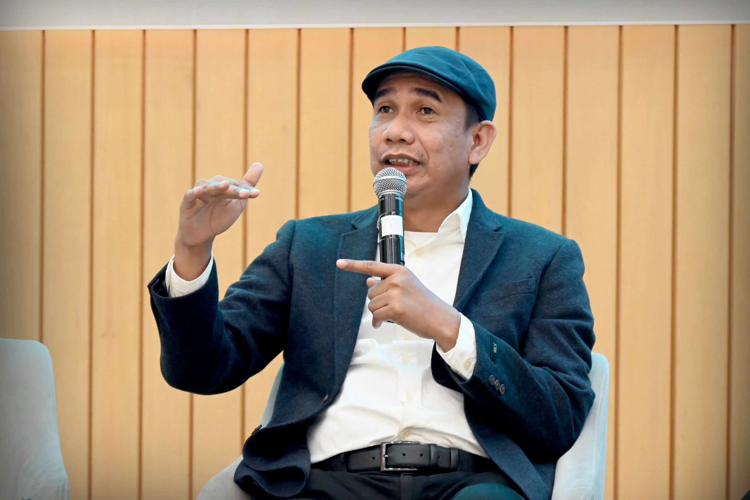 Anggota Komisi III DPR RI, Rudianto Lallo dalam diskusi Dialektika Demokrasi di Gedung Nusantara, DPR RI, Senayan, Jakarta, Kamis (13/11/2025). Foto : Mario/Andri.