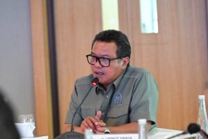 Wakil Ketua Komisi VII DPR RI, Lamhot Sinaga saat Kunjungan Kerja Reses Komisi VII, di Denpasar, Bali, Jumat, (31/10/2025). Foto : Bianca/Andri.