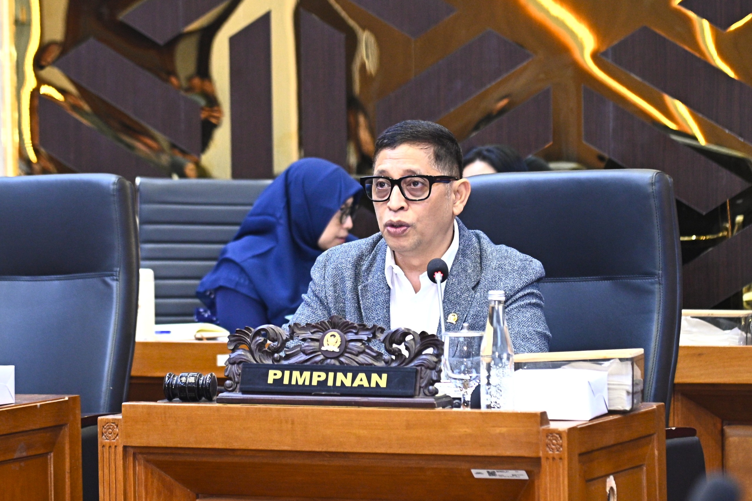 Ketua Badan Legislasi (Baleg) DPR RI, Bob Hasan dalam Rapat Pleno Baleg di Gedung Nusantara I, Senayan, Jakarta, Selasa (11/11/2025). Foto : Geraldi/Andri