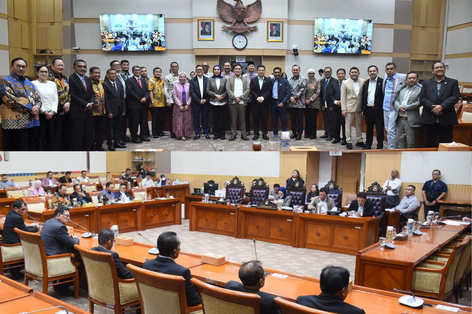 Foto bersama Komisi III DPR RI usai menyetujui tujuh calon Anggota Komisi Yudisial (KY) periode 2025–2030 dalam Rapat Pleno yang dipimpin Wakil Ketua Komisi III DPR RI Sari Yuliati di Ruang Rapat Komisi III, Rabu (19/11/2025). Foto: Dep/vel.