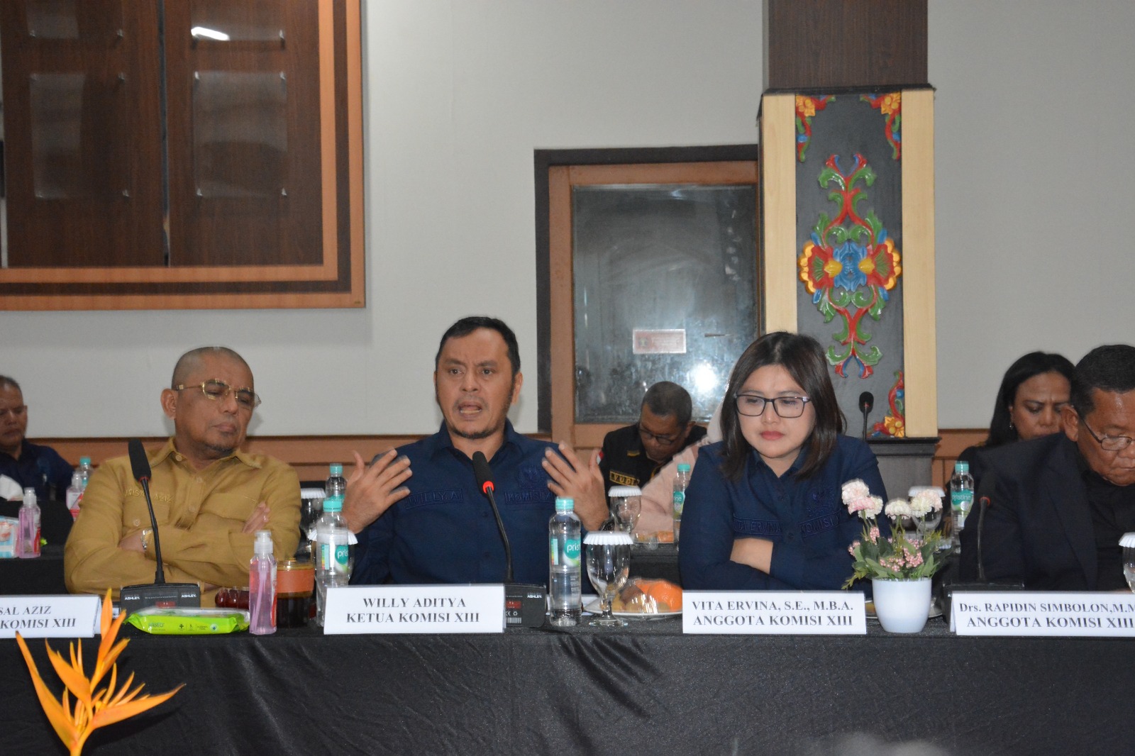 Ketua Komisi XIII DPR RI, Willy Aditya saat memimpin Kunjungan kerja spesifik Komisi XIII DPR RI ke Padang, Sumatera Barat, Sabtu (29/11/2025). Foto: Ayu/vel.