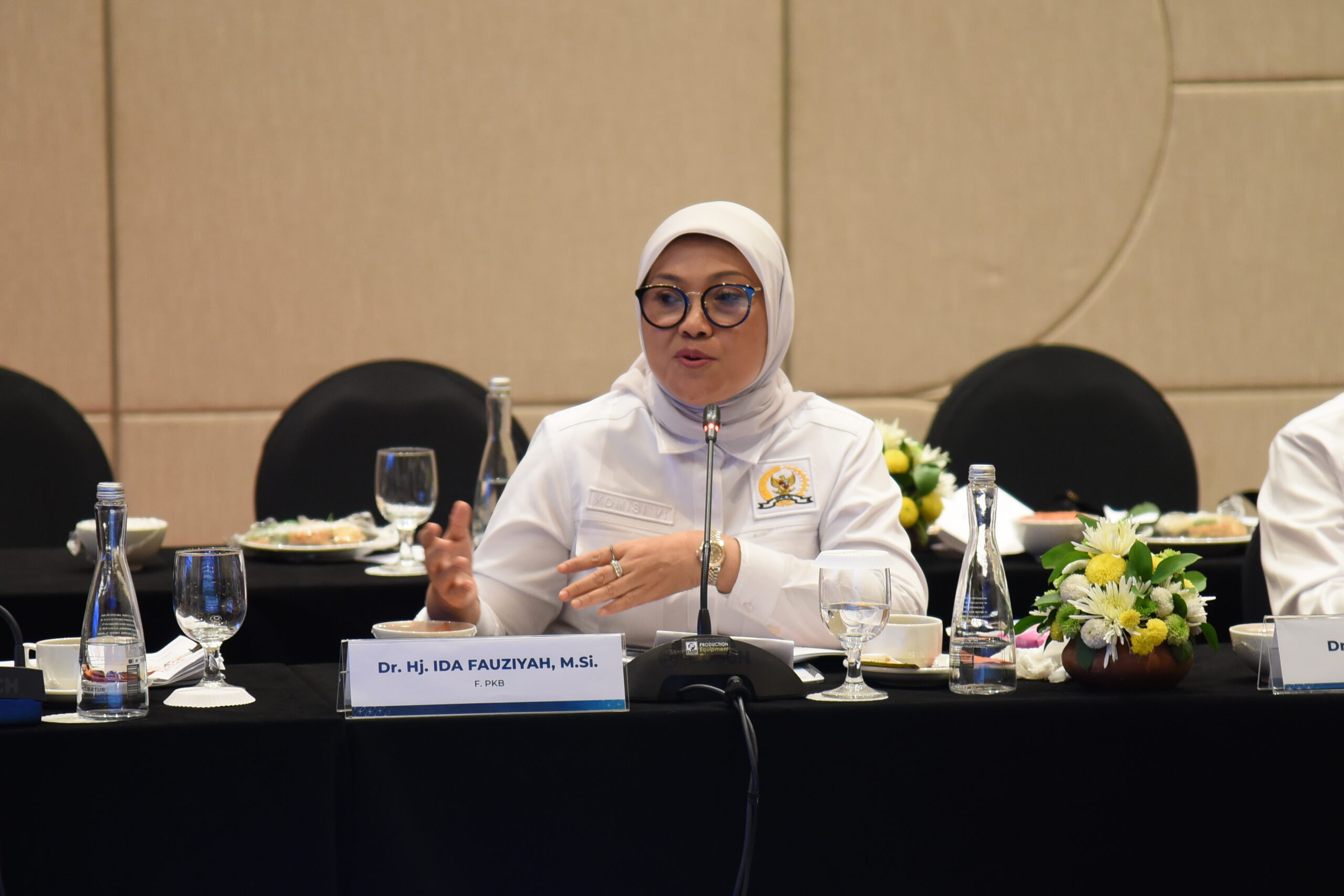 Anggota Komisi VI DPR RI, Ida Fauziyah, saat mengikuti Kunjungan Kerja Reses Komisi VI DPR ke Yogyakarta, Daerah Istimewa Yogyakarta Kamis (11/12/2025). Foto: Kiki/vel.