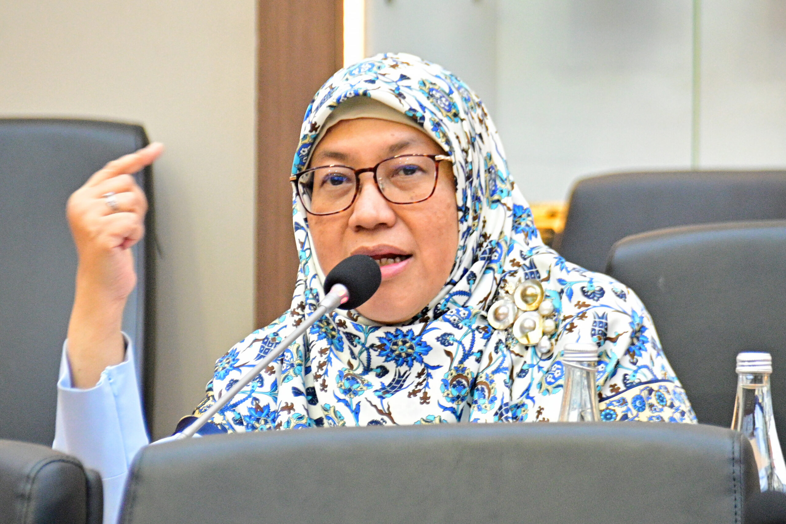 Anggota Baleg DPR RI Ledia Hanifa Amaliah dalam Rapat Panitia Kerja (Panja) Harmonisasi RUU Hak Cipta di Gedung Nusantara I, DPR RI, Senayan, Jakarta, Rabu (3/12/2025). Foto : Arifman/Han.