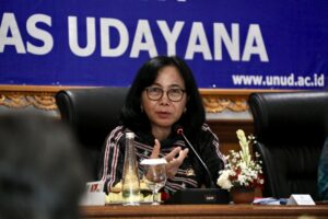 Wakil Ketua Komisi X DPR RI, My Esti Wijayati, saat Kunjungan Kerja Reses Komisi X DPR RI di Universitas Udayana, Provinsi Bali, Kamis, (11/12/2025). Foto: Ulfi/vel.