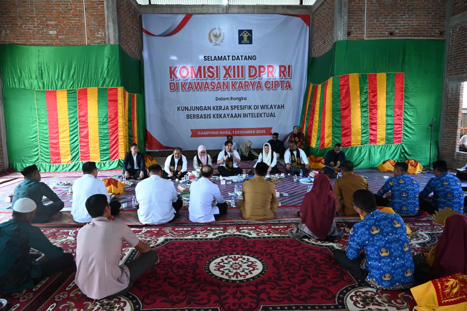 Wakil Ketua Komisi XIII DPR RI, Rinto Subekti, saat memimpin kunjungan kerja Komisi XIII DPR RI ke Gampong Wisata Nusa, Aceh Besar, Provinsi Aceh, Senin (1/12/2025). Foto: Wilga/vel.