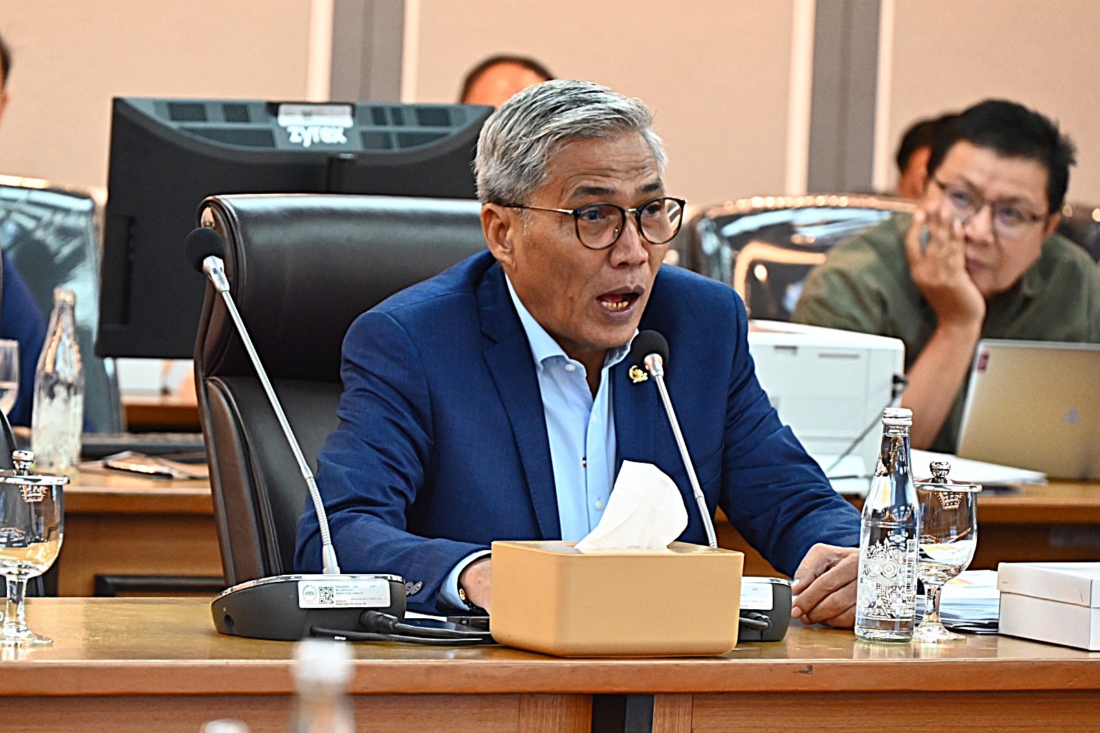 Anggota Komisi XIII DPR RI Mafirion saat rapat di Gedung Nusantara, Senayan, Jakarta, Rabu (26/11/2025). Foto : Runi/Andri
