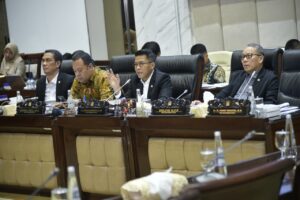 Ketua Komisi XI DPR RI, Misbakhun saat memimpin Rapat Kerja Komisi XI DPR RI dengan Menteri Keuangan. Foto: Munchen/vel.