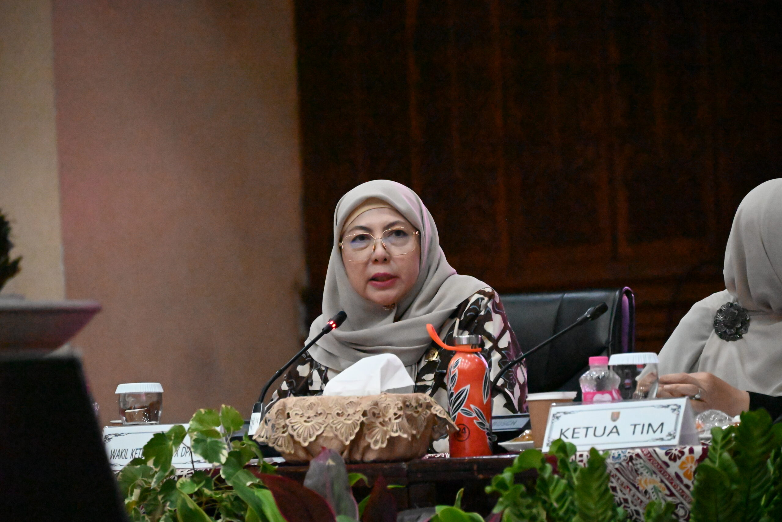 Wakil Ketua Komisi X DPR RI, Himmatul Aliyah saat Kunjungan Reses di Kantor Walikota Semarang, Jawa Tengah. Rabu (10/12/2025). Foto: Ya/Karisma.