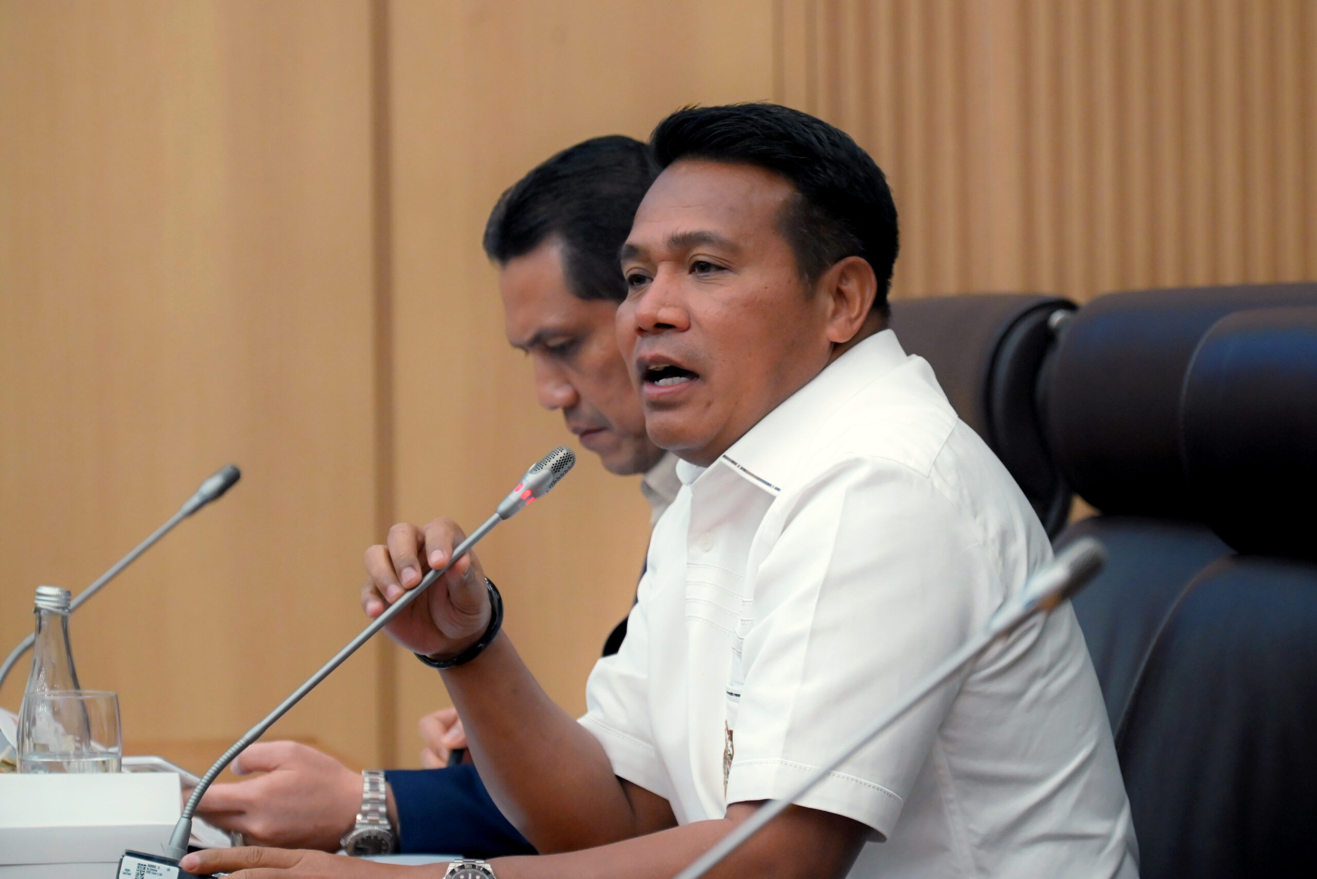 Anggota Komisi XII DPR RI Syafruddin saat Raker Komisi XII DPR RI bersama Menteri Lingkungan Hidup di kompleks DPR RI, Senayan, Jakarta, Rabu (3/12/2025). Foto : Mentari/Han.
