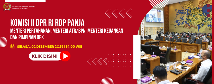 KOMISI II DPR RI RAKER DENGAN MENTERI PERTAHANAN, MENTERI ATRBPN, MENTERI KEUANGAN DAN PIMPINAN BPK