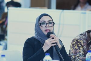 Anggota Komisi XII DPR RI Iyeth Bustami dalam Kunjungan Kerja Spesifik Komisi XIII DPR RI bersama Kementerian ESDM, SKK Migas, dan Manajemen PHR di Pekanbaru, Riau, Jumat (23/1/2026). Foto : Jk/Andri.